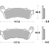 828HF  SBS Front Brake Pads Honda SH-300i