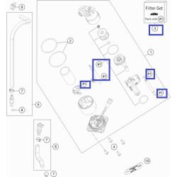 61007090100  Filter Set Fuel Pump KTM ADV-990-1050-1190