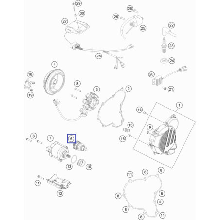 55440126000  Bendix KTM EXC-250-300 2017-2018