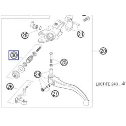 61002032000  Σετ Επισκευής Τρόμπας Συμπλέκτη 13mm KTM Duke 690