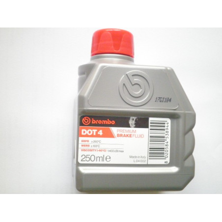 BRL04002  BREMBO Υγρά Φρένων DOT4 250ml.