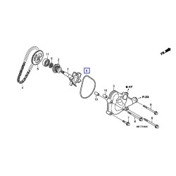 19226MBB000  Cover Gasket Water Pump Honda XL-1000V Varadero