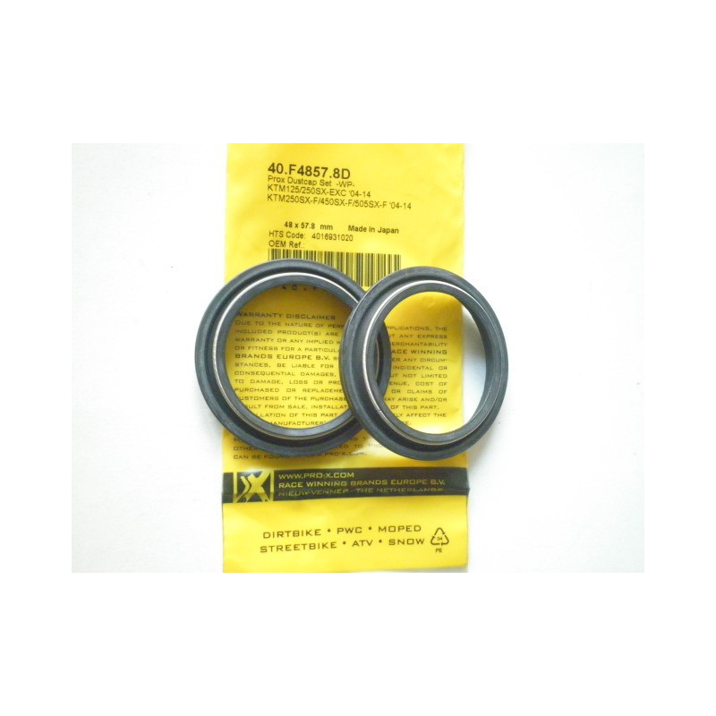 40-F4857-8D  PROX Dust Seal Ring Set WP 48mm KTM EXC-SX