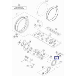 60010051042   Γρανάζι Πίσω 42t. ΚΤΜ ADV-950-990-1190 