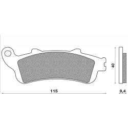 156MS  SBS Τακάκια Εμπρός Honda FES-150-125 Pantheon 
