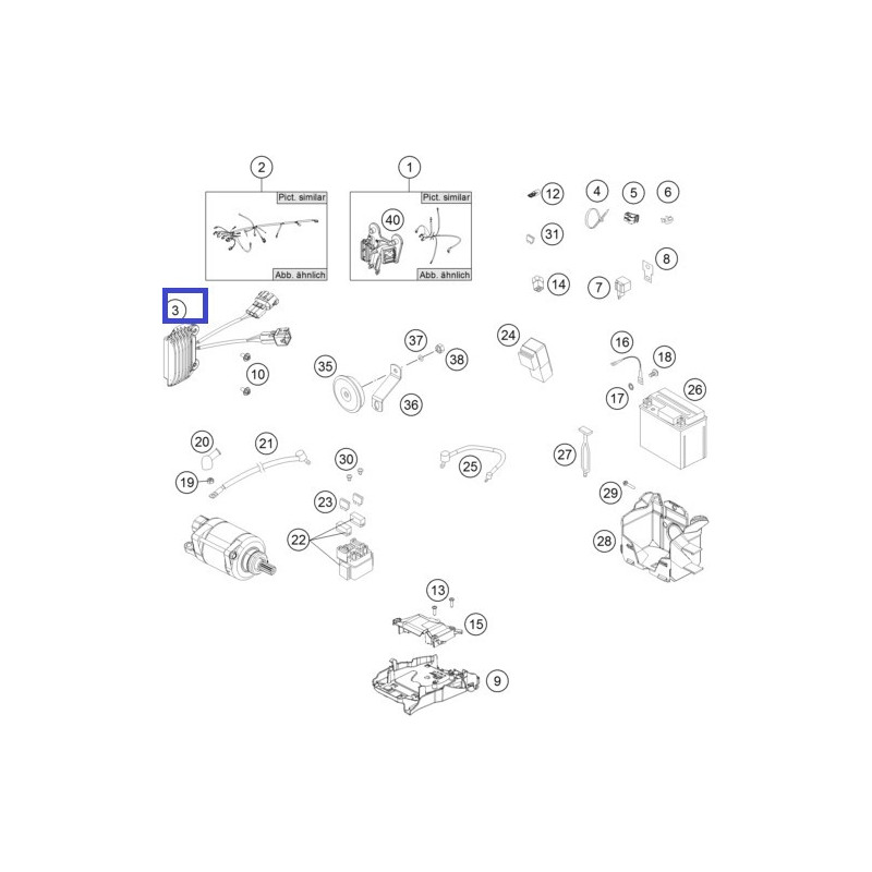 78111034000  Voltage Regulator KTM EXC-F 250-350 '12-'16