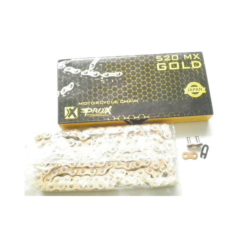 RC520120CG   Pro-X  Drive Chain Gold MX 520-120 links