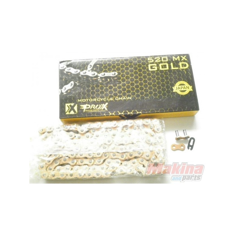 RC520120CG   Pro-X Drive Chain Gold MX 520-120 links
