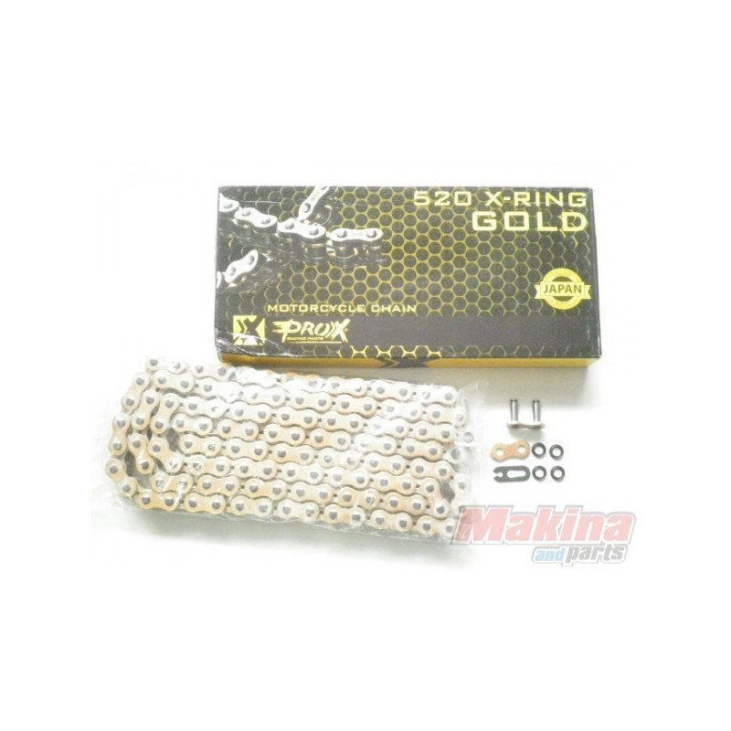 RC520120XCG   Pro-X Drive Chain Gold X-Ring 520-120 links