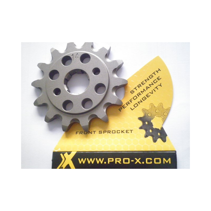 FS13003-14    Pro-X Front Sprocket 14t. Honda CRF-150-230