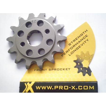 FS13003-14    Pro-X Front Sprocket 14t. Honda CRF-150-230