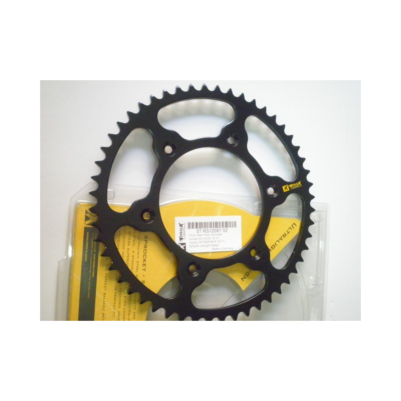 RS12087-52    Pro-X Rear Sprocket 52t. Honda CR-CRF-XR