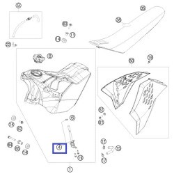 78007004000  Διακόπτης-Ρουμπινέτο Βενζίνης KTM EXC  EXC-F  '08-'11