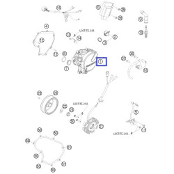 7803000213315  Καπάκι Βολάν KTM EXC-400-450-530 '08-'11