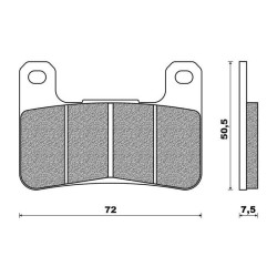 806HS  SBS Front Brakes Pads Suzuki GSXR-600-750-1000 '04-'11