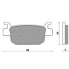 SFA415  EBC Rear Brake Pads Honda SH-150i-300i NSS-250 Forza 