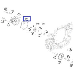 78035053000  Φλάντζα Καπακιού Αντλίας Νερού KTM EXC-450/530 '08-'11