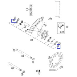 26-710088   PROX Front Wheel Spacer  KTM EXC '00-'02