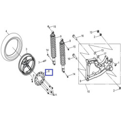 43121LEA000SO   Rear Brake Disc Sym Citycom-300i 