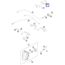 76514040000   Φανάρι Πίσω KTM EXC/EXC-F '12-'13  690 '08-'18