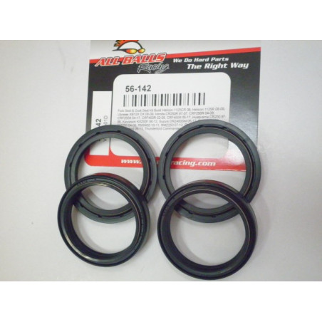 56-142   All Balls Front Fork Oil & Dust Seals Set 47x58x10 Suzuki RM/RMZ/DRZ