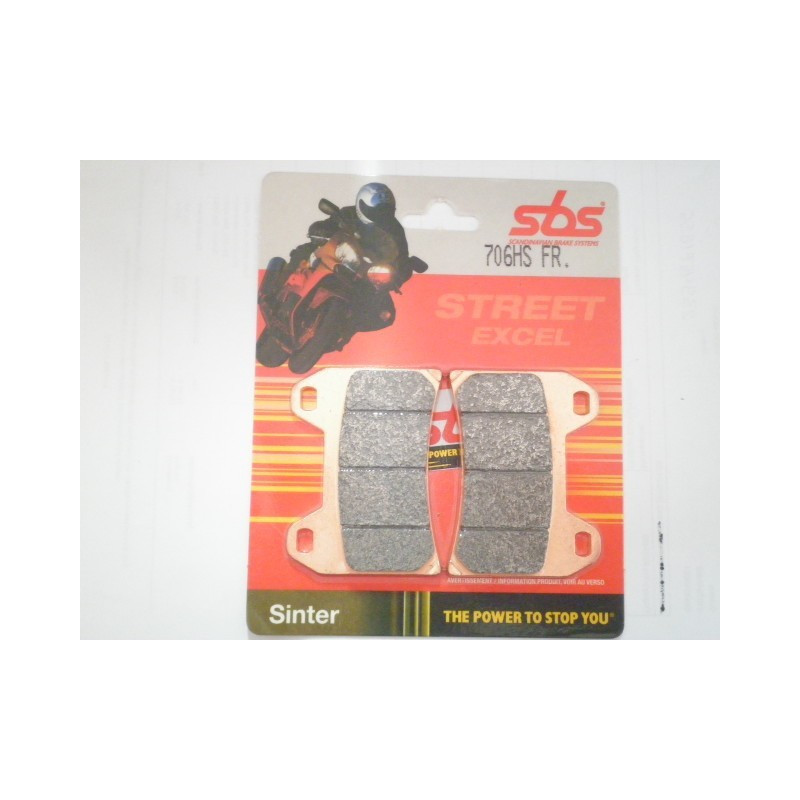 706HS  SBS Front Brake Pads Yamaha XT-660X Supermoto