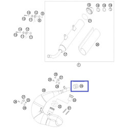 54605157000  Silicon Sleeve 25/27mm KTM EXC-SX-125-250-300 '00-'10