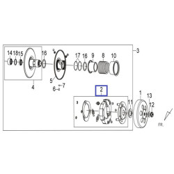 22300HEB000   Σιαγώνες Φυγοκεντρικού Σετ με Βάση Sym Combiz-125