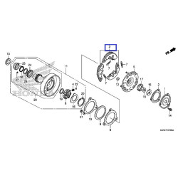 22535KWWP00  Weight Set, Primary Clutch Honda AFS-110i Wave