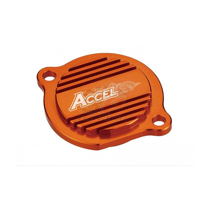 OFC-01-OR   ACCEL Oil Filter Cover Orange KTM EXC '03-'13 LC8 '03-'06