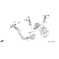 19505MAAA00  Joint Water FR-RR Honda XL-650V Transalp