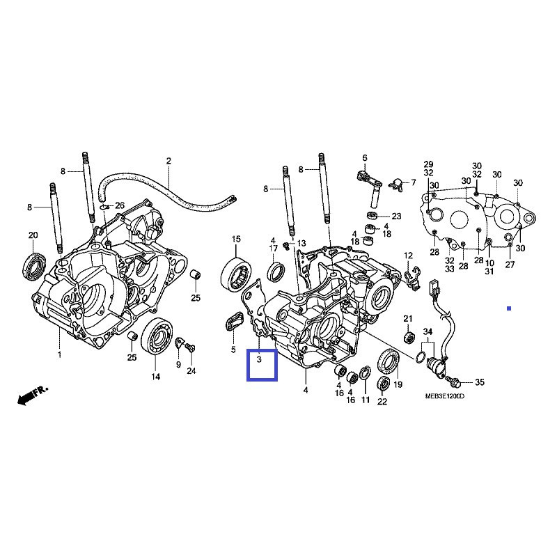 11191MEN850  Φλάντζα Κάρτερ Honda CRF-450R '06-'08