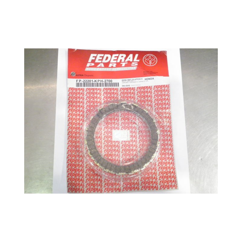 160-01-075  Δίσκοι Συμπλέκτη Φίμπερ Σετ Honda ANF-125 Innova