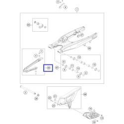 51504066044  Γλύστρα Ψαλιδιού Σετ ΚΤΜ EXC EXC-F '12-'21