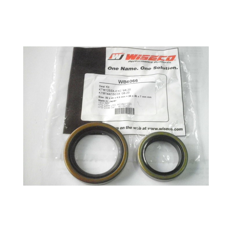 B6066  Wiseko Crankshaft Seal Kit KTM EXC-125  SX-125-150-200