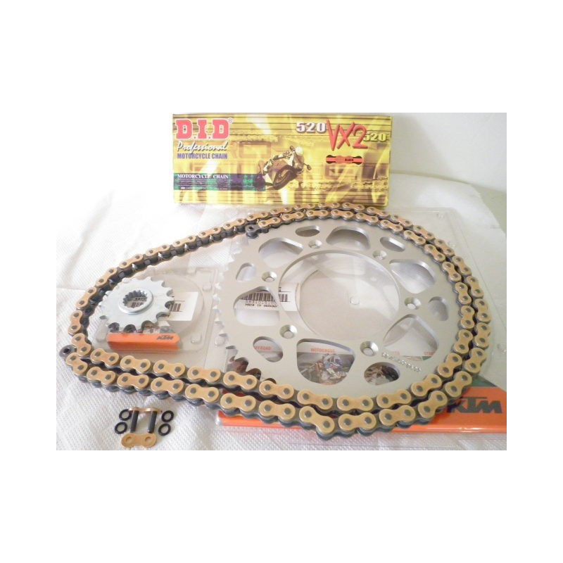 DIDVXGKTM1450  D.I.D VX Gold Drive Chain Set KTM EXC-SX 14-50