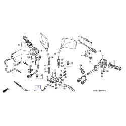 22870MERD00  Clutch Cable Honda CBF-600 '04-'07