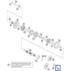 60033035000  Παξιμάδι Εμπρός Γραναζιού KTM Adventure 950-990-1190-1290