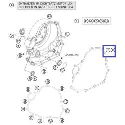 75030025000  Φλάντζα Καπακιού Συμπλεκτη KTM 690 '07-'19