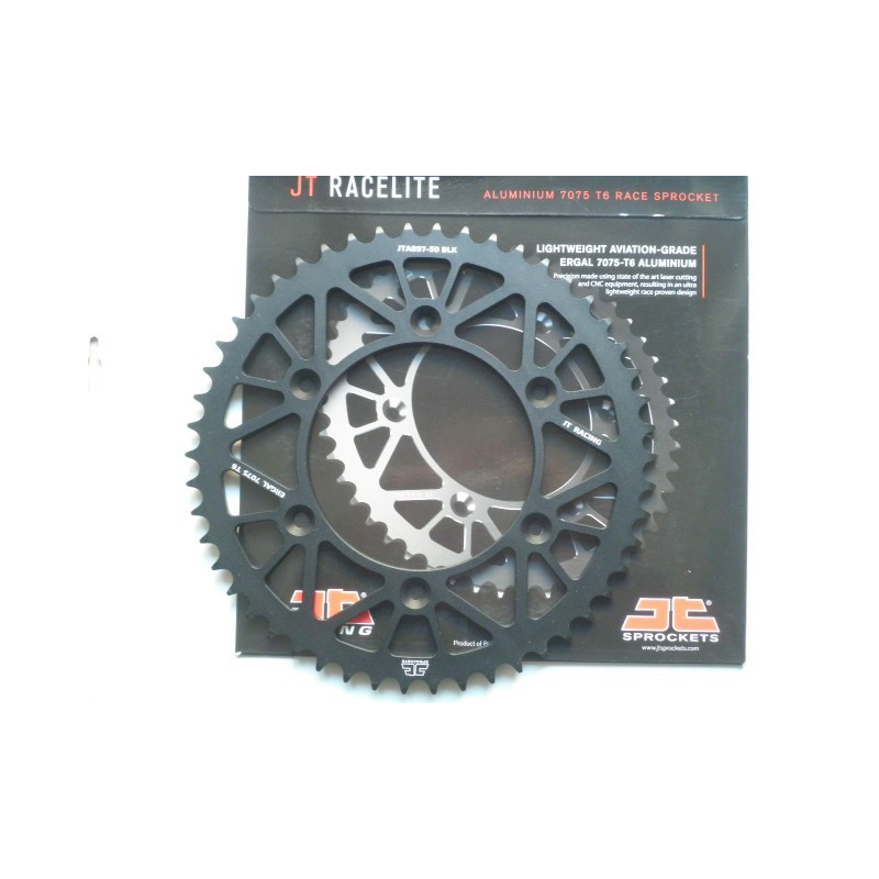 JTA897.50BLK   JT Rear Sprocket Alouminium Black 50t. KTM EXC-SX-LC-4