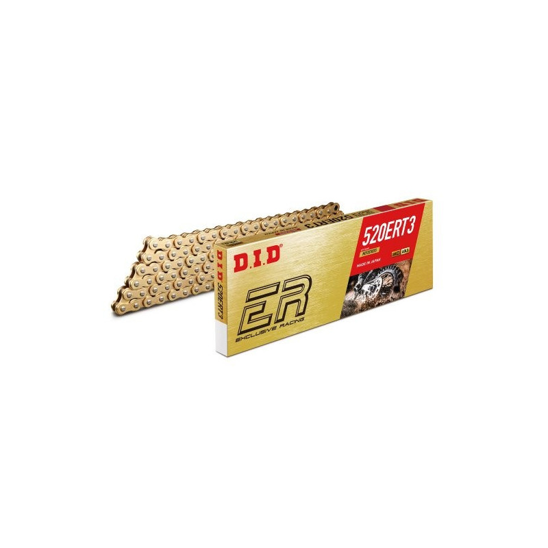 DIDERTGG118   D.I.D ERT3 Drive Chain Gold 520-118 links
