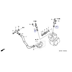 91315MN8000  Seal Water Pipe Honda XL-650V Transalp