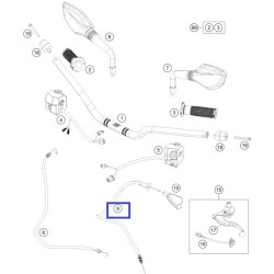 90202090000  Clutch Cable KTM Duke-390 '13-'16  Duke-250 '15-'16