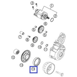 77240026000  Ρουλεμάν Ελεύθερο Μίζας KTM EXC F-250-350 '12-'13