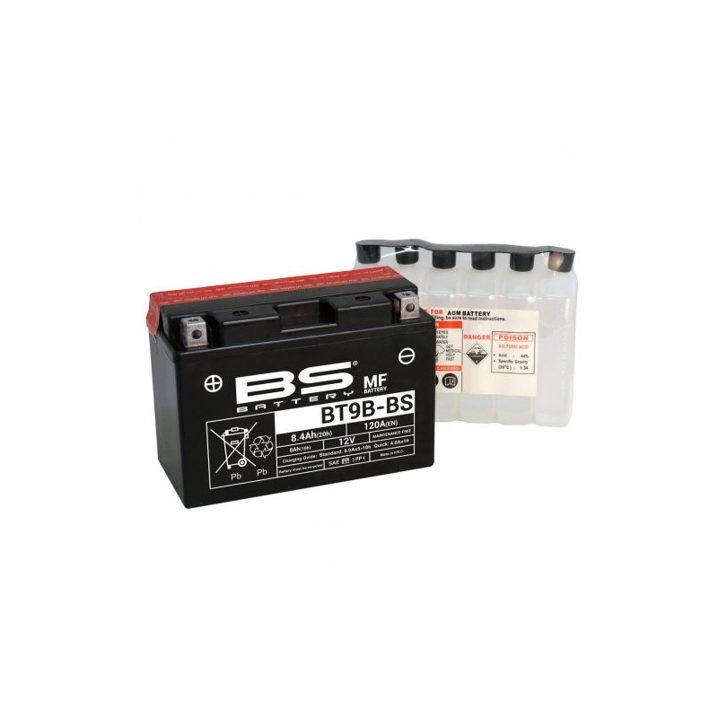 BT9B-BS  BS Battery YT9B-BS Yamaha XT-660R/X