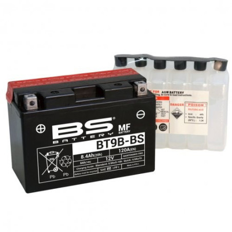 BT9B-BS  BS Battery YT9B-BS Yamaha XT-660R/X