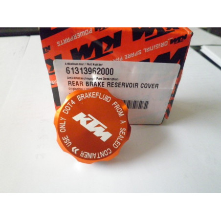 61313962000  Καπάκι Δοχείου Πίσω Φρένου CNC Πορτοκαλί KTM ADV-1050-1190-1290