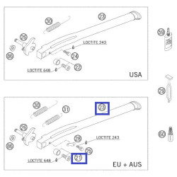 KS323-SL  4MX Side Stand KTM EXC '99-'07