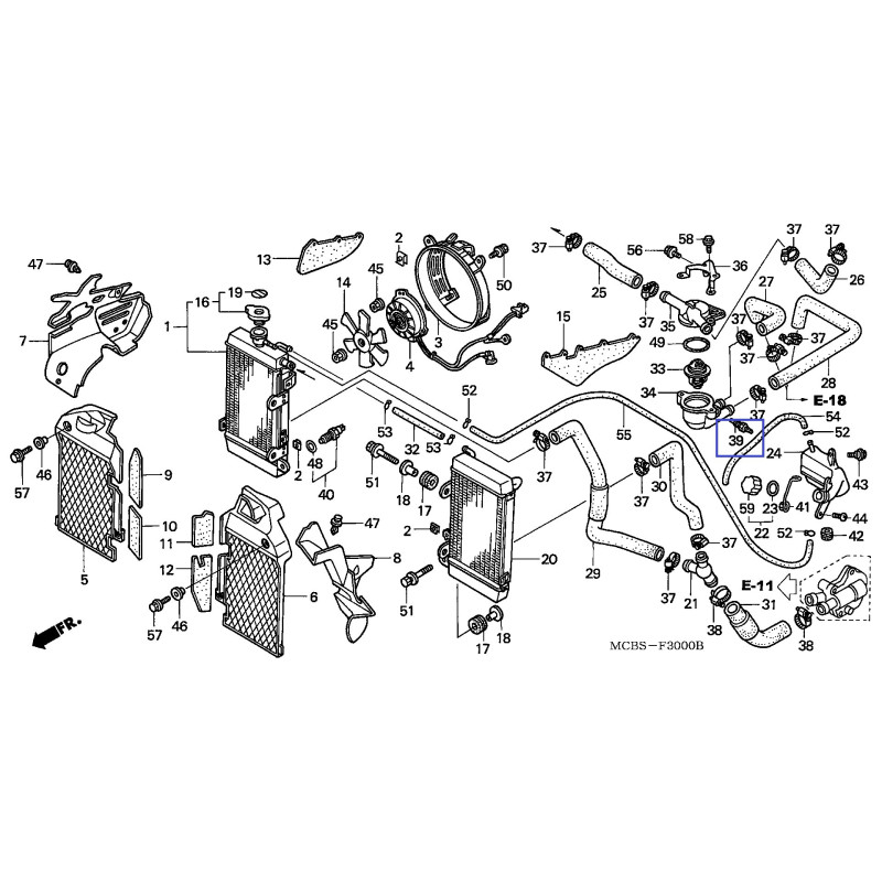 37750PC1004   Βαλβίδα Θερμοκρασίας Honda XL-600/650V Transalp  XRV-750 Africa Twin