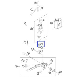 54813056000  Push Rod L-28mm Rear Brake KTM EXC-SX-EXCF-SXF
